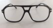 Czarne okulary zerówki retro aviator unisex – modne duże oprawki vintage (4)