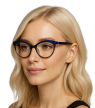 OKULARY ZERÓWKI Luksusowe Kocie Retro Leopard
