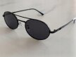 Okulary Przeciwsłoneczne Damskie Pilotki Aviator Czarne Metalowe UV400 (6)