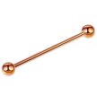  Tytanowy ROSE GOLD Kolczyk Sztanga Klasyczna Kuleczki PIERCING (3)