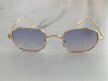 Okulary Przeciwsłoneczne Złote Retro Vintage UV400 Unisex (5)