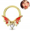 Kolczyk do Nosa Ucha Nietoperz Clicker Septum STAL