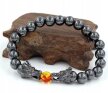 Reiki Bransoletka Podwójny Smok Kamień Wulkaniczny Budda Koralik Kulka (2)