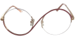 Różowo-złote okulary zerówki damskie „infinity” – lekkie, unikatowe oprawki (2)
