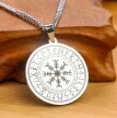 Viking Naszyjnik Kompas Vegvisir Runes Nordic (3)
