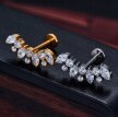 Tytanowy Kolczyk Labret PIERCING Cyrkonie ELEGANCKI HELIX Lobe (8)