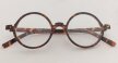Tortoise okrągłe okulary zerówki retro unisex – lekkie oprawki, BLUE-LIGHT (2)