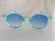 Okulary Przeciwsłoneczne Damskie Transparentne Niebieskie UV400 Retro (5)