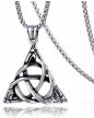 Męski Naszyjnik Irlandzki Węzeł Amulet Trinity (2)