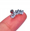 Tytanowy Kolczyk Labret PIERCING Cyrkonie ELEGANCKI HELIX Lobe (3)