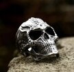 Sygnet Pierścień Czaszka motor Punk Gothic prezent (4)