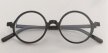 Czarne okrągłe okulary zerówki retro unisex – lekkie oprawki, BLUE-LIGHT (2)