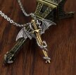 Smok samuraj Miecz naszyjnik Viking Amulet (6)