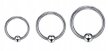 Kolczyk do Nosa, Ucha SEPTUM Kuleczka Zamknięta w Środku SS316L 1,2/6-10/3 mm (2)