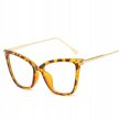 OKULARY ZERÓWKI Kocie Eleganckie Retro Leopard (3)