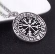 Srebrny Naszyjnik Viking Kompas Vegvisir Runes Nordic (3)