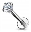 Labret Kolczyk do Ucha Kryształek SS316L 1,2/6-10/2-4 MM (2)