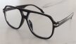 Czarne okulary zerówki retro aviator unisex – modne duże oprawki vintage (5)