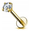 Labret Kolczyk do Ucha Kryształek SS316L 1,2/6-10/2-4 MM (2)