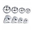 Labret ze stożkiem Kolczyk do Wargi, Ucha, Brody 1,2/6-10/3 mm STAL (4)