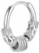 Kolczyk Do Ucha HUGGIE Retro Punk Smok Gothic STAL