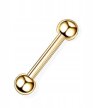 Sztanga Klasyczna z Kuleczkami Kolczyk do Ucha, Nosa, Brwi 1,2/6-10/3+3 mm