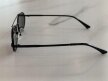Okulary Przeciwsłoneczne Damskie Pilotki Aviator Czarne Metalowe UV400 (8)