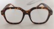 Modne okulary zerówki oprawki damskie tortoise havana, kwadratowe (4)