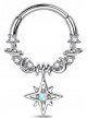 Kolczyk kółko clicker helix Septum Cyrkonie Punk PIERCING Stal 316L 1,2/8-10