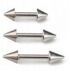 Sztanga Klasyczna ze Stożkami Kolczyk do Ucha, Nosa, Brwi 1,2/6-10/3+3 mm (2)