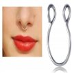 Fake septum U Kolczyk do Nosa Stal Ring Punk (2)