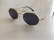 Okulary Przeciwsłoneczne Damskie Pilotki Aviator Złote Metalowe UV400 (6)