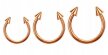 Podkówka Kolczyk do Nosa, Ucha, Wargi ze Stożkami SS316L 1,2/6-10/3+3 mm (2)