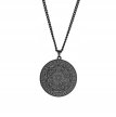 Czarny Amulet Naszyjnik Siedmiu Archaniołów Rune Łańcuszek STAL (2)