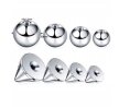 Podkówka Kolczyk do Nosa, Ucha, Wargi ze Stożkami SS316L 1,2/6-10/3+3 mm (4)