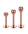Labret z kuleczką Kolczyk do Wargi, Ucha, Brody 1,2/6-10/3 mm STAL (2)