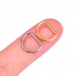 Tytanowy Kolczyk Clicker PIERCING w kształcie litery D HELIX Lobe 1,2/8-10 (3)