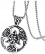 Męski Naszyjnik Viking Węzeł Nordic Amulet Trinity (2)
