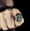 Sygnet Pierścień Czaszka Demon Punk Gothic prezent  (3)