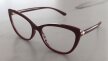 Okulary Zerówki damskie cat-eye bordowe eleganckie (5)