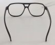 Czarne okulary zerówki retro aviator unisex – modne duże oprawki vintage (7)