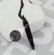 Złoty Naszyjnik z Projekcją Kształt Nabój Łuska STAL Vintage Punk Gothic (5)