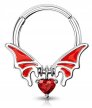 Kolczyk do Nosa Ucha Nietoperz Clicker Septum STAL (2)