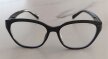 Czarne damskie okulary zerówki cat-eye eleganckie oprawki do komputera (4)