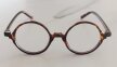 Tortoise okrągłe okulary zerówki retro unisex – lekkie oprawki, BLUE-LIGHT (3)