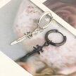 Kolczyk Do Ucha HUGGIE Miecz Punk Gothic STAL (2)