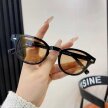 Okulary Przeciwsłoneczne Damskie Męskie Czarne UV400 Brązowe Szkła Retro (5)