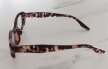 Ttortoise okulary zerówki styl retro, gruba oprawka, owalny kształt, unisex (5)