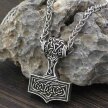 Viking Naszyjnik Celtycki Węzeł Młot THOR Biżuteria Wikingów Nordycki Retro (3)