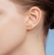 Tytanowy Kolczyk Labret PIERCING z Cyrkoniami Księżyc HELIX Lobe (4)